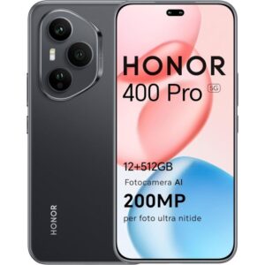 Honor 400 Pro 5G 12GB 512GB Black – Smartphone 6.7" AMOLED 200MP Snapdragon 8 Gen 3